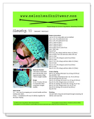 Slouchy, YO hat by MelonHead KnitWear. For sale on Ravelry